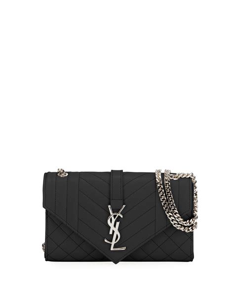 ysl envelope bag silver|ysl monogram envelope bag.